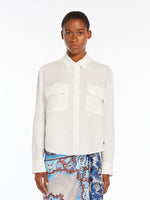 Linen poplin shirt