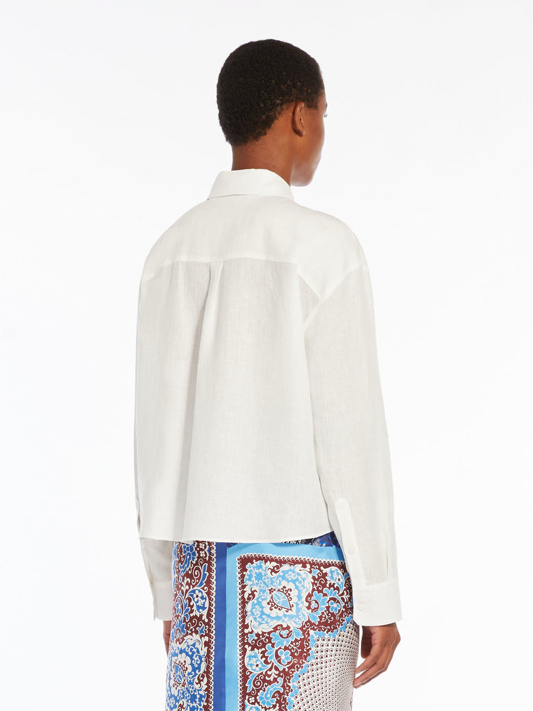 Linen poplin shirt