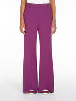 Bell bottom trousers in cady