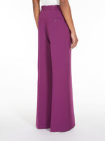 Bell bottom trousers in cady