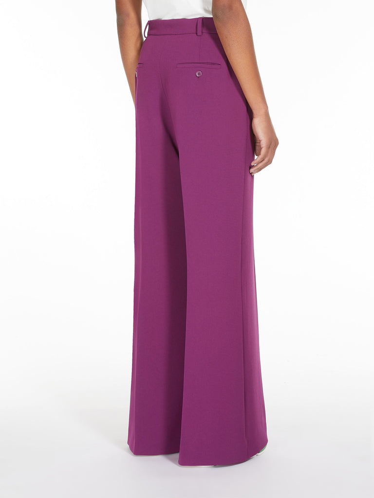 Bell bottom trousers in cady