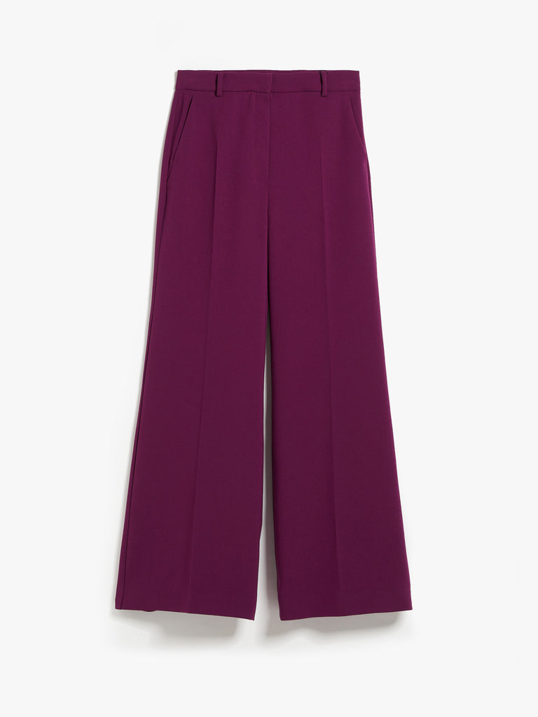 Bell bottom trousers in cady