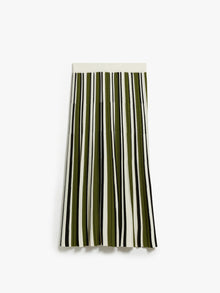 Pleated skirt in stretch yarn