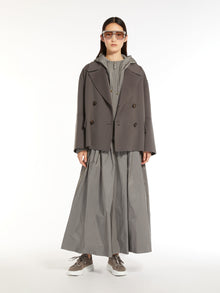 Short Parka In Water-Resistant Taffeta for Women - Medium Grey - Max Mara UAE
