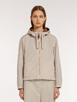 Reversible water-repellent technical taffeta jacket