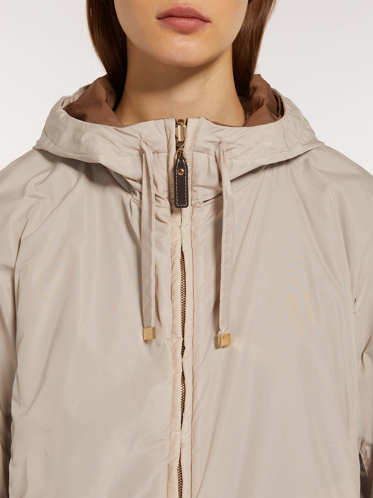 Reversible water-repellent technical taffeta jacket
