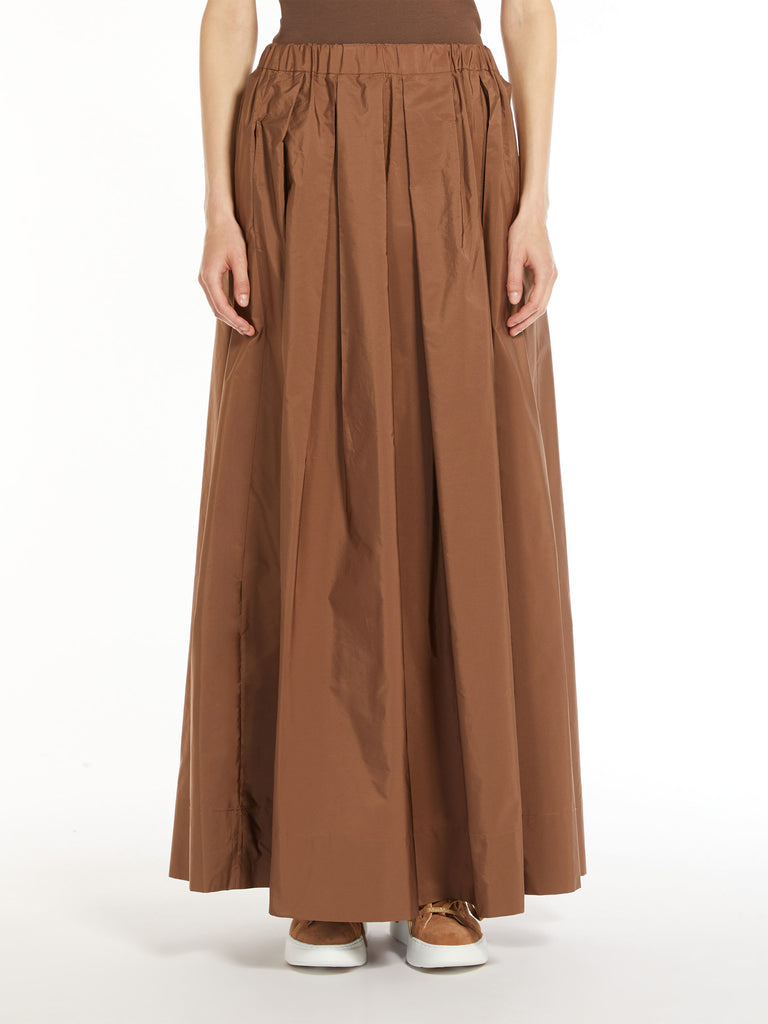 Flared taffeta skirt