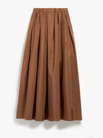 Flared taffeta skirt