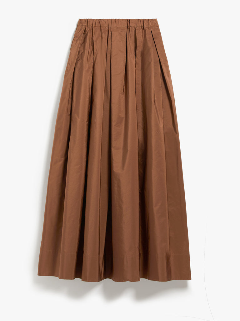 Flared taffeta skirt