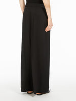 Darted wool trousers