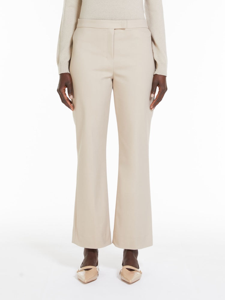 Stretch cotton trousers
