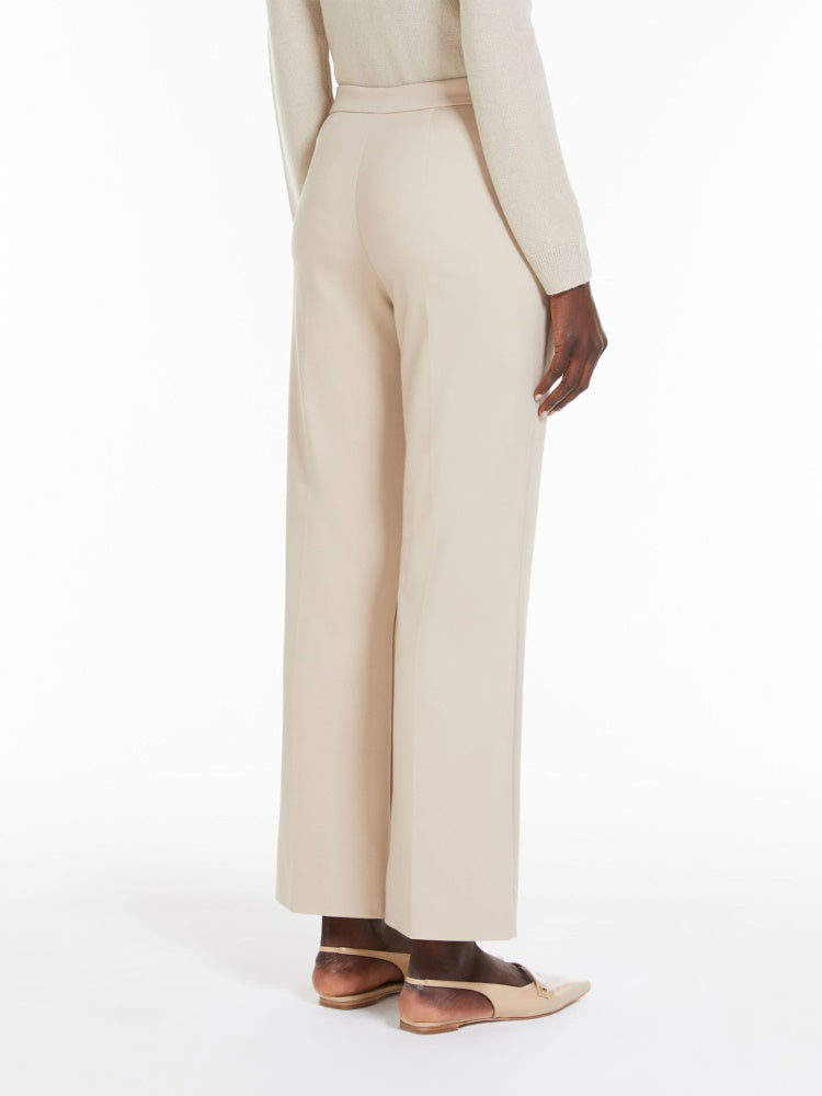 Stretch cotton trousers