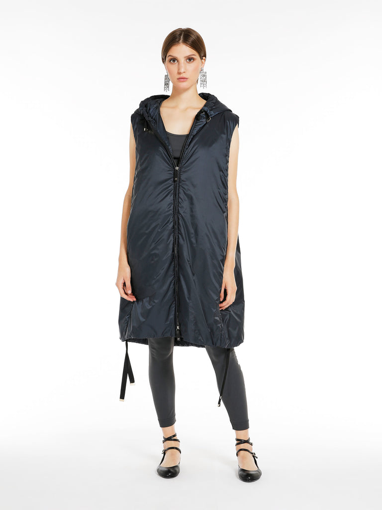 max mara water-resistant technical canvas gilet
