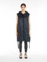 max mara water-resistant technical canvas gilet for women