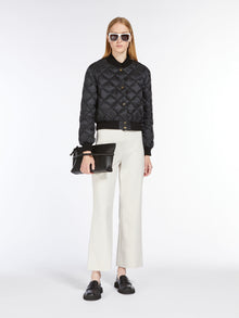 Reversible Bomber Jacket In Water-Resistant Canvas for Women - Black - Max Mara UAE