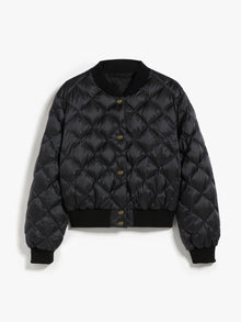Reversible bomber jacket in water-resistant canvas