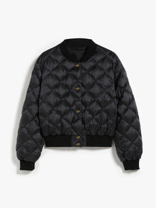 Reversible Bomber Jacket In Water-Resistant Canvas for Women - Black - Max Mara UAE