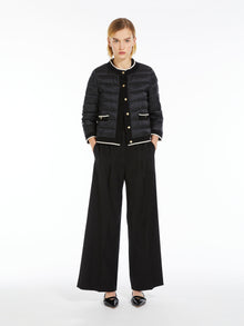 Water-Resistant Canvas Short Jacket for Women - Black - Max Mara UAE