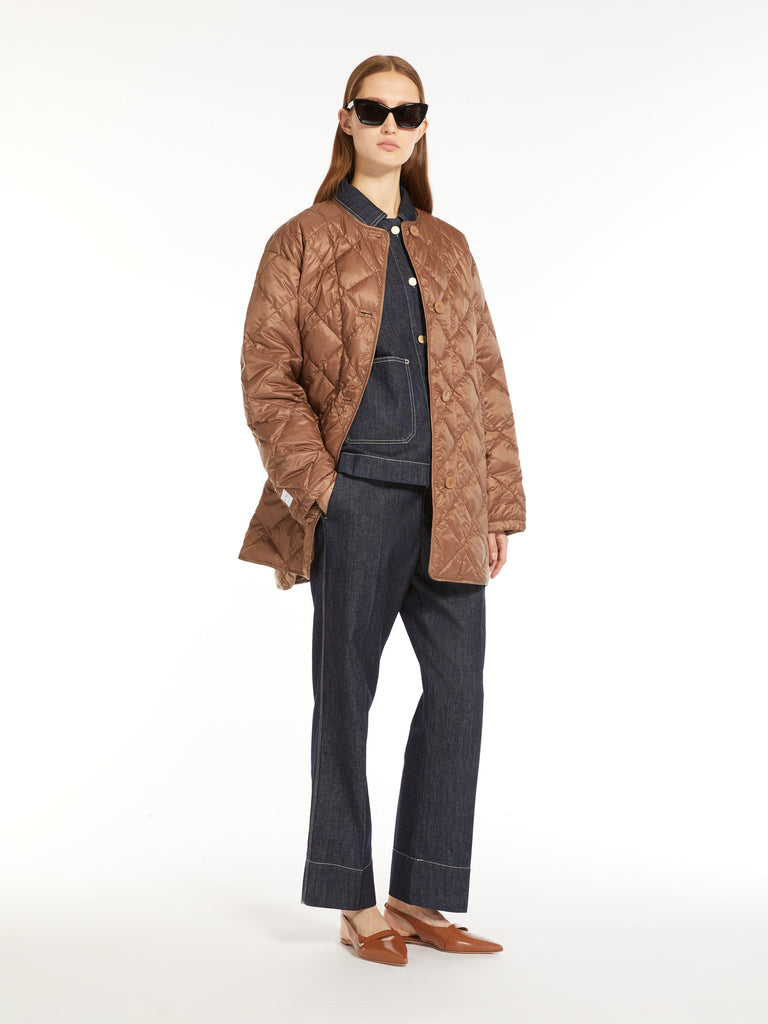 max mara water-resistant nylon canvas jacket