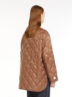 max mara water-resistant nylon canvas jacket for women