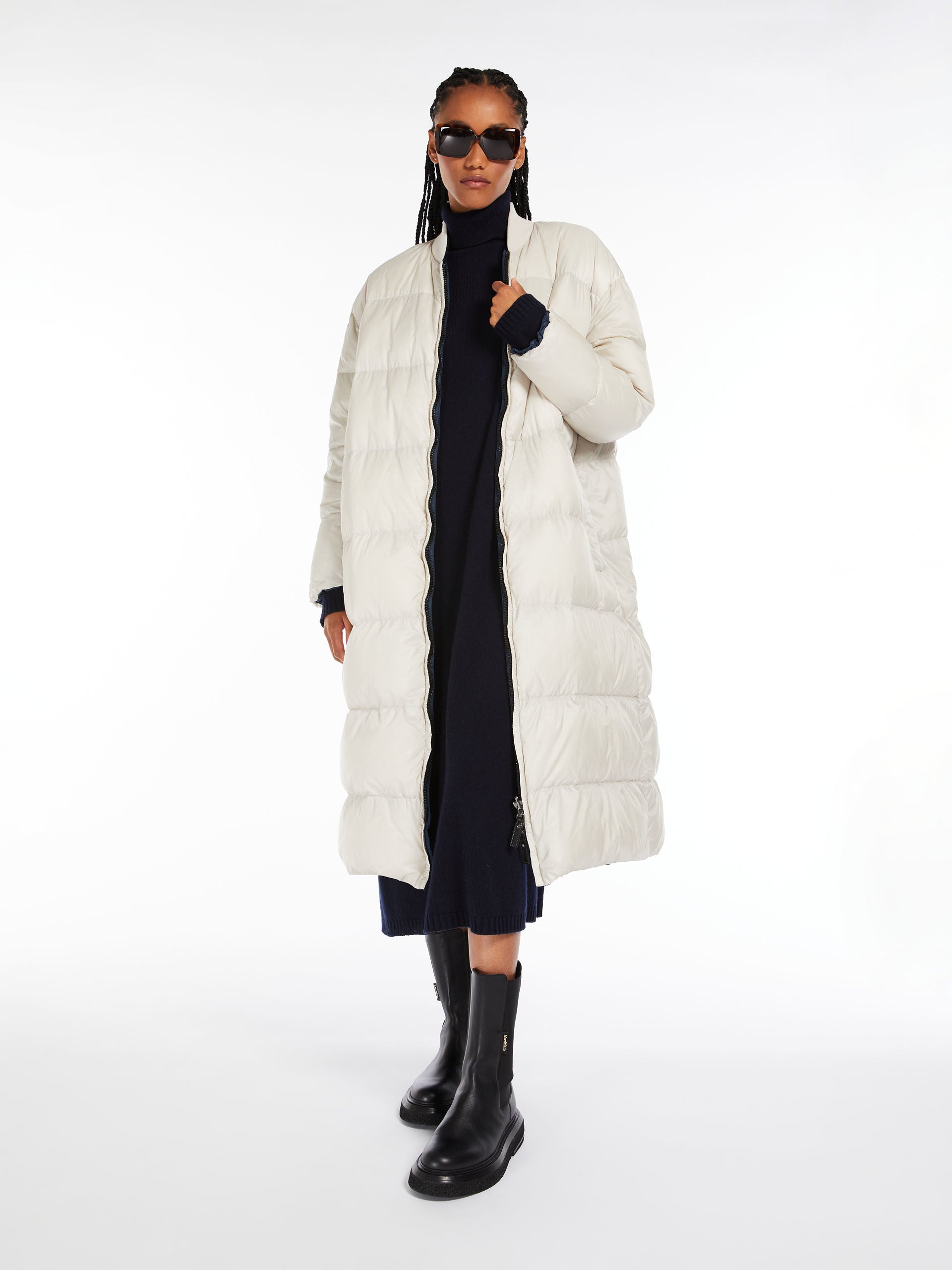 Reversible water-repellent canvas bomber jacket