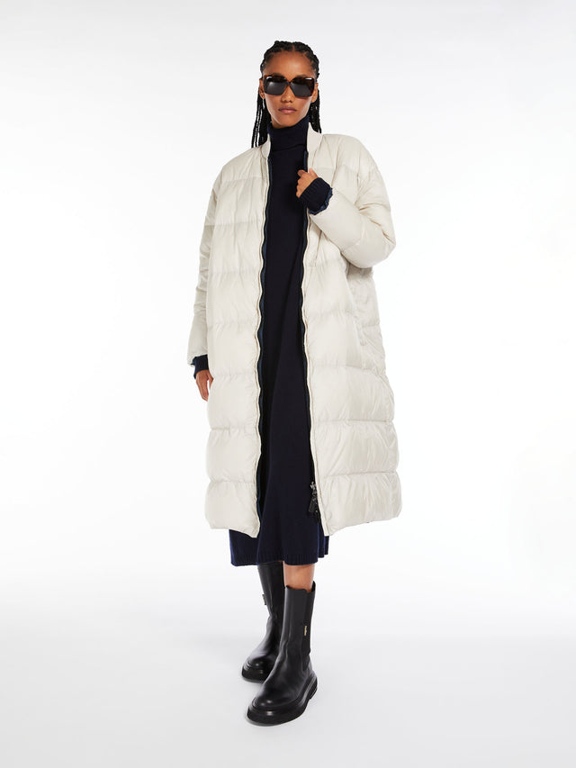 max mara reversible water-repellent canvas bomber jacket for women