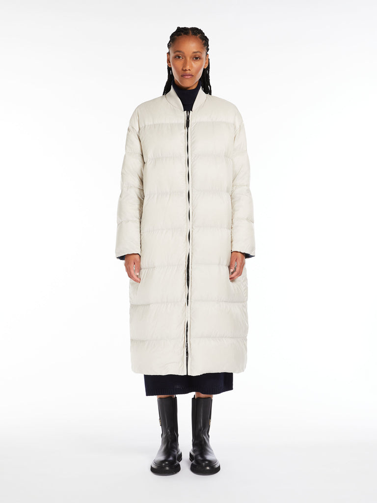 Reversible water-repellent canvas bomber jacket