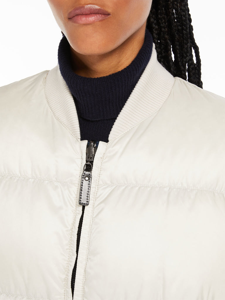 Reversible water-repellent canvas bomber jacket